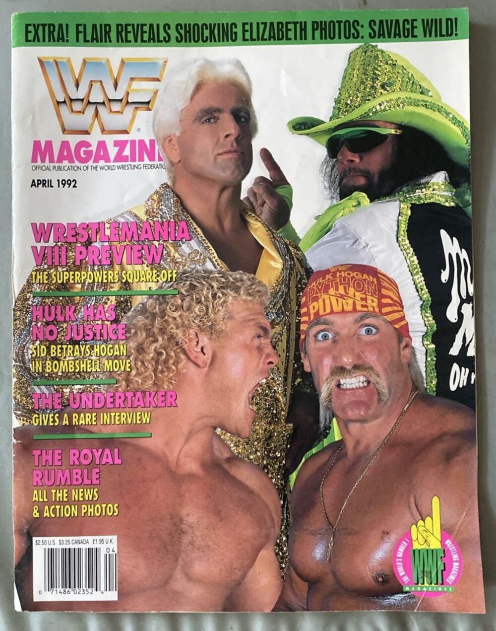 WWF Magazine April 1992 Hulk Hogan Ric Flair Macho Man WrestleMania VIII Preview